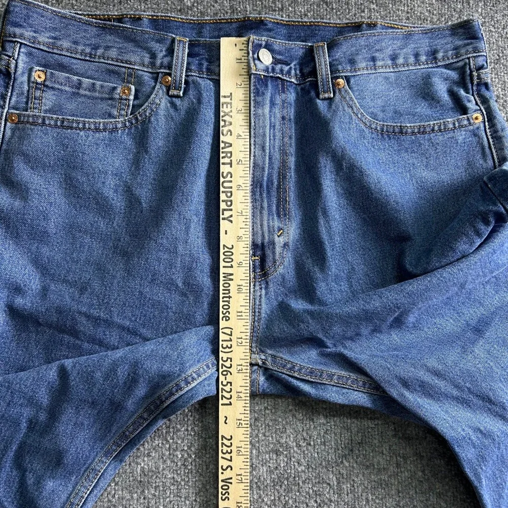 Levi's Jeans Mens Size 38x28 Blue 505 Regular Fit Straight Leg Denim Casual